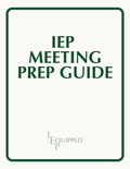IEP Meeting Prep Guide