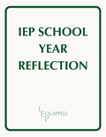 IEP School Year Reflection