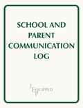 School and Parent Communication Log